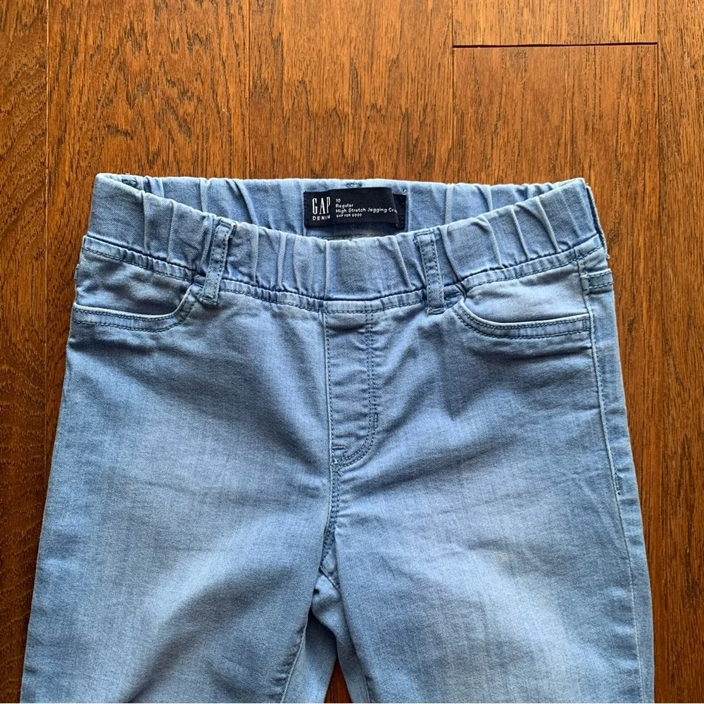 Gap Kids High Stretch Crop Jeggings Blue | Size 10